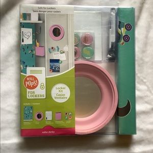Locker Kit: mirror, magnets, pencil holder,dry erase board with pen, wallpaper